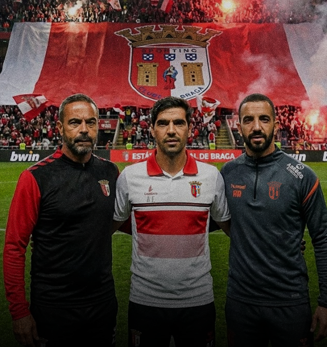 Treinadores portugueses no estádio do SC Braga